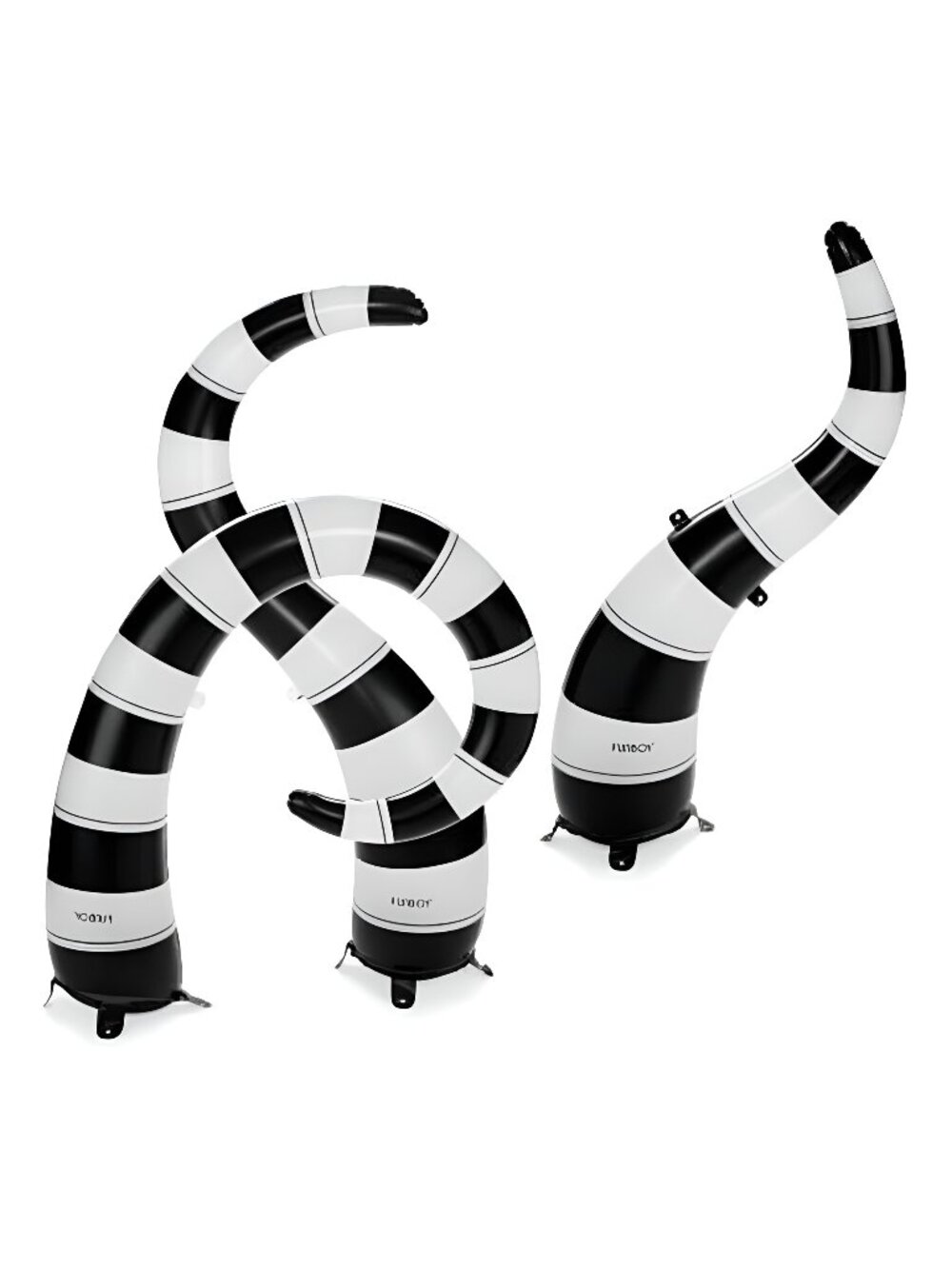 Giant Inflatable Halloween Yard Snakes 3 Pack, Cordless, No Blower